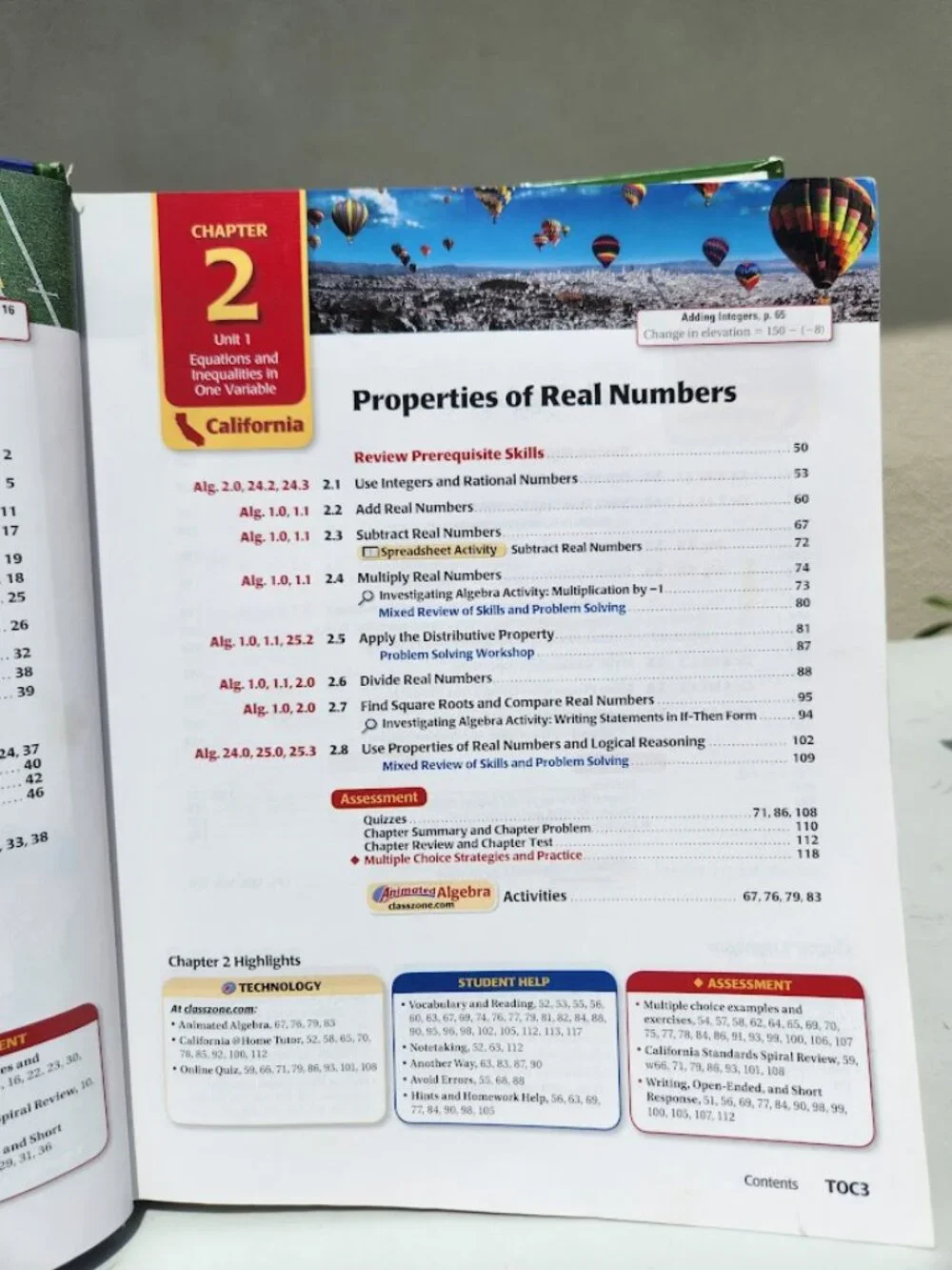 McDougal Littell Math Algebra 1 California Textbook Book Hardcover School Suppli